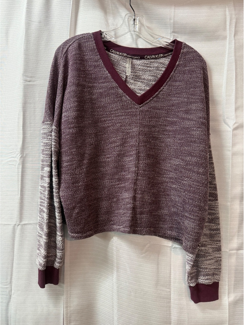 Calvin Klein Performance Women's V-Neck Pullover Sweater Medium
